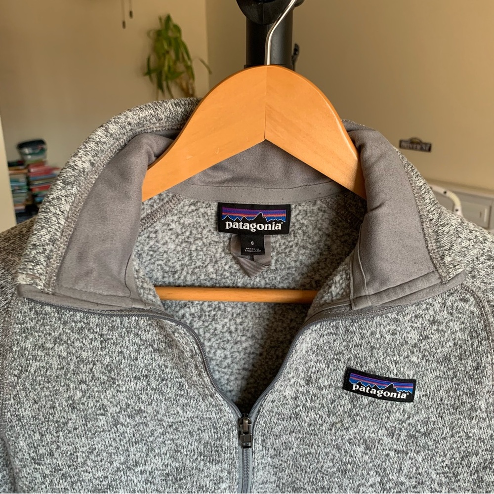 Patagonia Fleece Better Sweater 1/4 Zip Pullover Gray Women’s Small - Picture 5 of 7